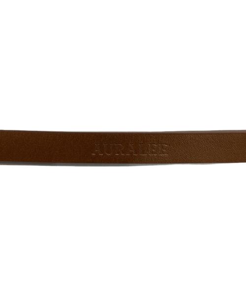 AURALEE（オーラリー）AURALEE (オーラリー) LEATHER NARROW BELT ブラウン サイズ:Sの古着・服飾アイテム