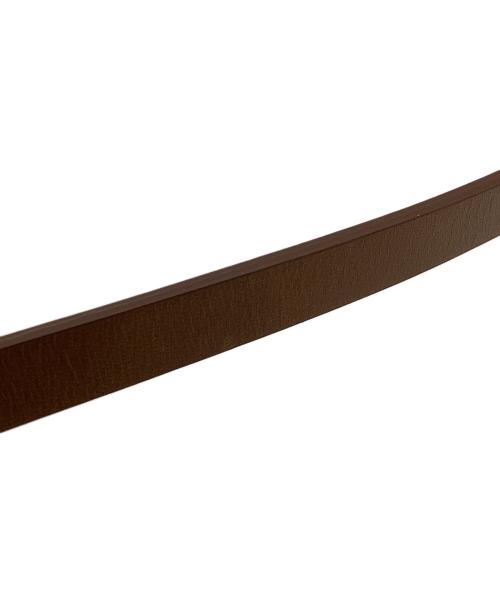 AURALEE（オーラリー）AURALEE (オーラリー) LEATHER NARROW BELT ブラウン サイズ:Sの古着・服飾アイテム