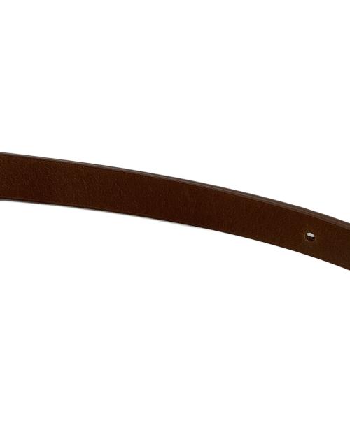 AURALEE（オーラリー）AURALEE (オーラリー) LEATHER NARROW BELT ブラウン サイズ:Sの古着・服飾アイテム