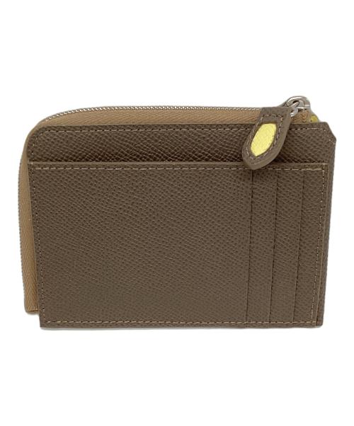 KAKINOHA（カキノハ）kakinoha (カキノハ) Rosaria Product. (ロザリアプロダクト) 005 Wallet ベージュ×イエローの古着・服飾アイテム