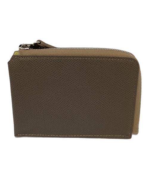 KAKINOHA（カキノハ）kakinoha (カキノハ) Rosaria Product. (ロザリアプロダクト) 005 Wallet ベージュ×イエローの古着・服飾アイテム