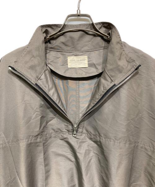 Fear Of God（フィア・オブ・ゴッド）Fear Of God (フィア・オブ・ゴッド) ハーフジップナイロンジャケット グレー サイズ: Sの古着・服飾アイテム