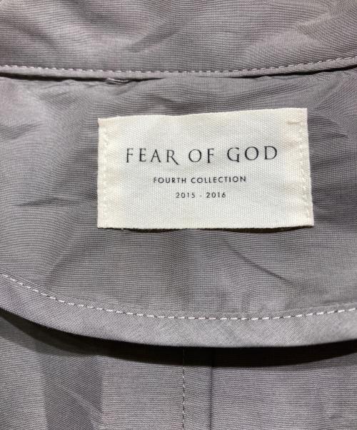 Fear Of God（フィア・オブ・ゴッド）Fear Of God (フィア・オブ・ゴッド) ハーフジップナイロンジャケット グレー サイズ: Sの古着・服飾アイテム