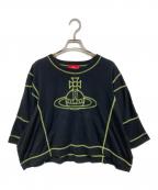 Vivienne Westwood RED LABELヴィヴィアンウエストウッドレッドレーベル）の古着「オーブ刺繍Tシャツ」｜ブラック