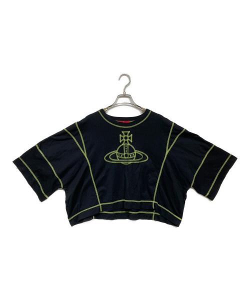 Vivienne Westwood RED LABEL（ヴィヴィアンウエストウッドレッドレーベル）Vivienne Westwood RED LABEL (ヴィヴィアンウエストウッドレッドレーベル) オーブ刺繍Tシャツ ブラック サイズ:00の古着・服飾アイテム