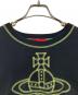 中古・古着 Vivienne Westwood RED LABEL (ヴィヴィアンウエストウッドレッドレーベル) オーブ刺繍Tシャツ ブラック サイズ:00：10000円
