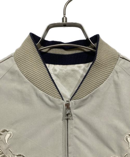 SOPHNET.（ソフネット）SOPHNET. (ソフネット) REVERSIBLE SOUVENIR JACKET（リバーシブル スーベニア ジャケット） ベージュ×ブラック サイズ:1の古着・服飾アイテム