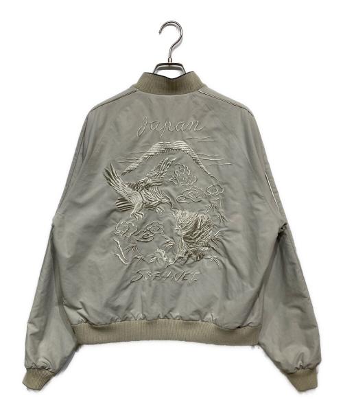 SOPHNET.（ソフネット）SOPHNET. (ソフネット) REVERSIBLE SOUVENIR JACKET（リバーシブル スーベニア ジャケット） ベージュ×ブラック サイズ:1の古着・服飾アイテム