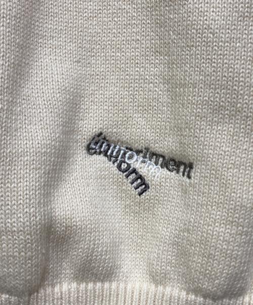 uniform experiment（ユニフォームエクスペリメント）uniform experiment (ユニフォームエクスペリメント) MIDDLE GAUGE KNIT CARDIGAN(ミドル ゲージ ニット カーディガン) ベージュ サイズ:1の古着・服飾アイテム