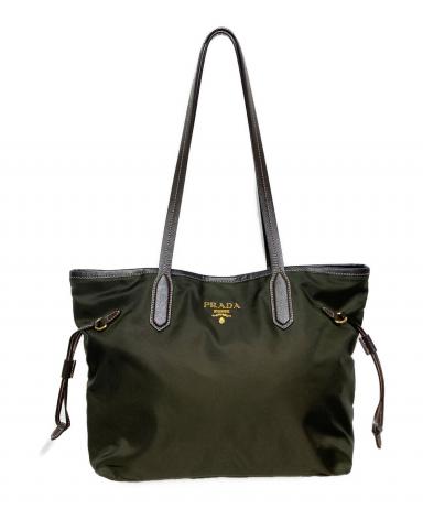 中古・古着通販】PRADA (プラダ) ナイロン×レザー トートバッグ