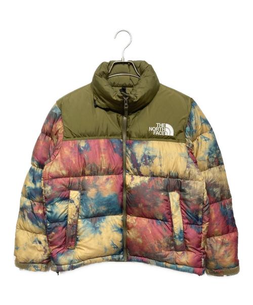 THE NORTH FACE（ザ ノース フェイス）THE NORTH FACE (ザ ノース フェイス) NOVELTY SHORT NUPTSE JACKET オリーブ×マルチ サイズ:Lの古着・服飾アイテム