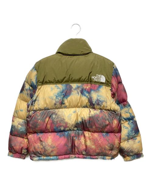 THE NORTH FACE（ザ ノース フェイス）THE NORTH FACE (ザ ノース フェイス) NOVELTY SHORT NUPTSE JACKET オリーブ×マルチ サイズ:Lの古着・服飾アイテム
