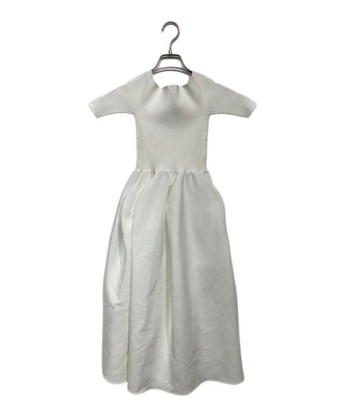 CFCL（シーエフシーエル）CFCL (シーエフシーエル) POTTERY HS OFF SHOULDER SHORT SLEEVE DRESS ホワイト サイズ:1の古着・服飾アイテム