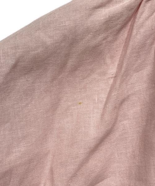 nest Robe（ネストローブ）nest Robe (ネストローブ) 天然染め切替ギャザーブラウス ピンク サイズ:Freeの古着・服飾アイテム