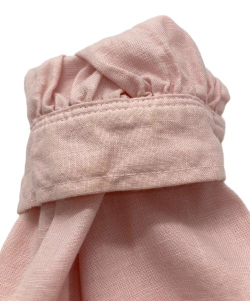 nest Robe（ネストローブ）nest Robe (ネストローブ) 天然染め切替ギャザーブラウス ピンク サイズ:Freeの古着・服飾アイテム
