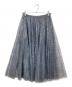 RED VALENTINO（レッドヴァレンティノ）の古着「ハート柄チュールスカート」｜グレー