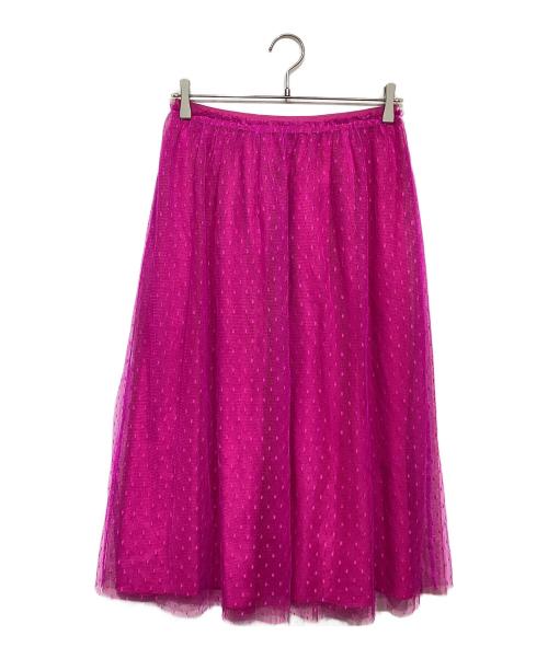 RED VALENTINO（レッドヴァレンティノ）RED VALENTINO (レッドヴァレンティノ) チュールスカート ピンク サイズ:38の古着・服飾アイテム