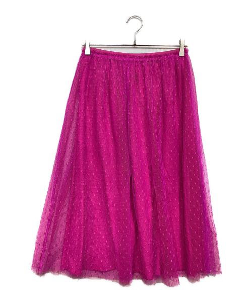 RED VALENTINO（レッドヴァレンティノ）RED VALENTINO (レッドヴァレンティノ) チュールスカート ピンク サイズ:38の古着・服飾アイテム