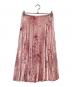 RED VALENTINO（レッドヴァレンティノ）の古着「花火柄プリーツスカート」｜ピンク