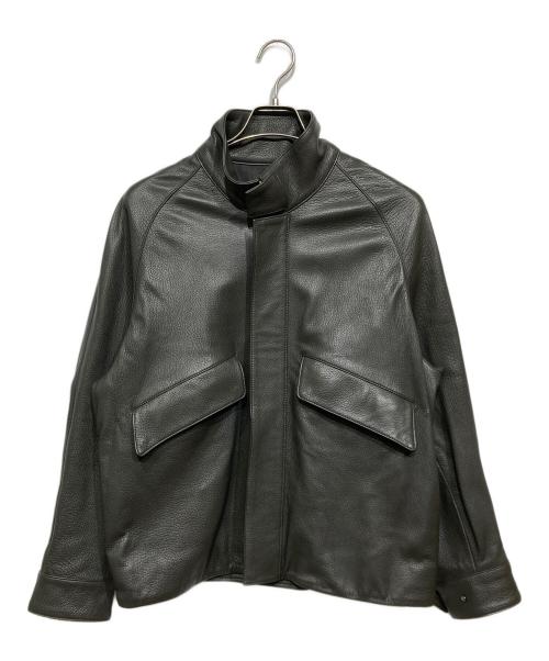 LIDnM（リドム）LIDnM (リドム) VINTAGE GOAT RIDING BLOUSON グレー サイズ:Mの古着・服飾アイテム