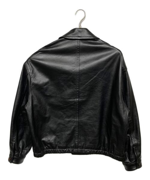 LIDnM（リドム）LIDnM (リドム) LEATHER SHORT BLOUSON ブラック サイズ:Mの古着・服飾アイテム