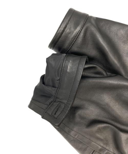 LIDnM（リドム）LIDnM (リドム) LEATHER SHORT BLOUSON ブラック サイズ:Mの古着・服飾アイテム