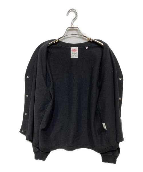 DANTON（ダントン）DANTON (ダントン) ドットボタンVネックカーディガン ブラック サイズ:38の古着・服飾アイテム