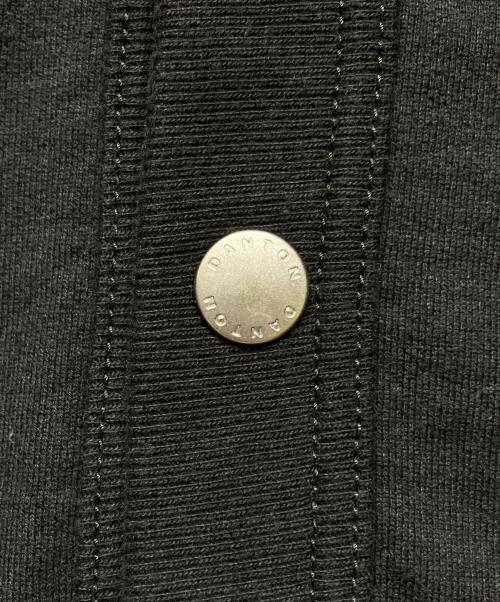 DANTON（ダントン）DANTON (ダントン) ドットボタンVネックカーディガン ブラック サイズ:38の古着・服飾アイテム