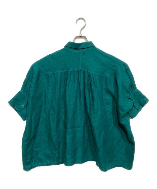 Honnete（オネット）Honnete (オネット) リネンシャツ グリーン サイズ:記載なしの古着・服飾アイテム