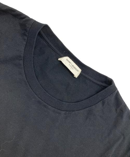 Saint Laurent Paris（サンローランパリ）Saint Laurent Paris (サンローランパリ) ロゴTシャツ ブラック サイズ:Mの古着・服飾アイテム