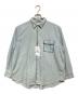 KURO（クロ）の古着「FRAMED BLANKET STITCH CHAMBRAY SHIRT」｜ブルー
