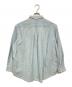 KURO (クロ) FRAMED BLANKET STITCH CHAMBRAY SHIRT ブルー：8000円