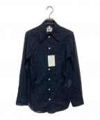 MADISON BLUEマディソンブルー）の古着「HIGH COLLAR MADAME SHIRT」｜ネイビー