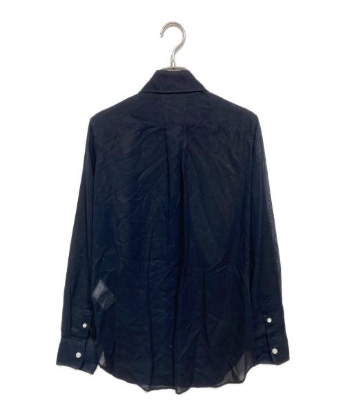 MADISON BLUE（マディソンブルー）MADISON BLUE (マディソンブルー) HIGH COLLAR MADAME SHIRT ネイビー サイズ:2の古着・服飾アイテム