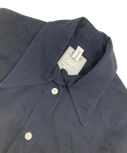 MADISON BLUE（マディソンブルー）MADISON BLUE (マディソンブルー) HIGH COLLAR MADAME SHIRT ネイビー サイズ:2の古着・服飾アイテム