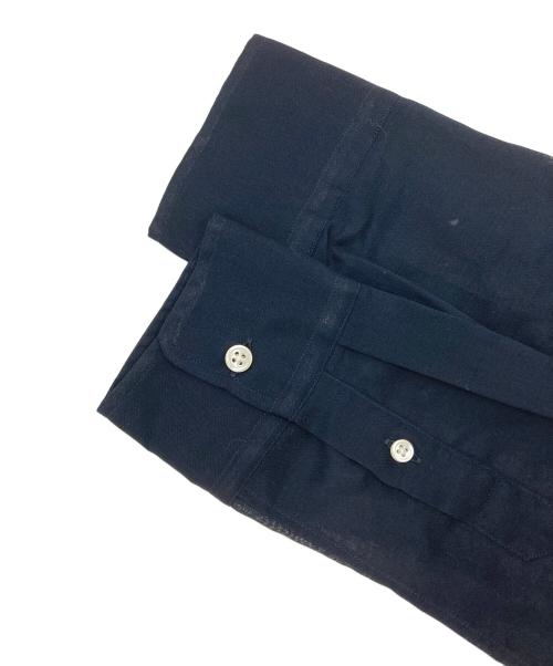 MADISON BLUE（マディソンブルー）MADISON BLUE (マディソンブルー) HIGH COLLAR MADAME SHIRT ネイビー サイズ:2の古着・服飾アイテム