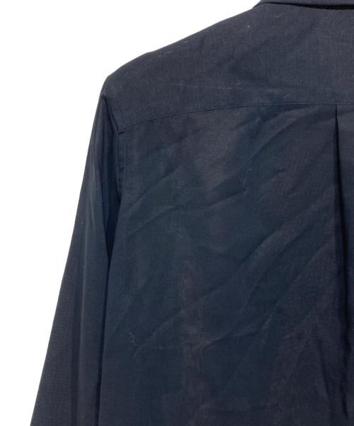 MADISON BLUE（マディソンブルー）MADISON BLUE (マディソンブルー) HIGH COLLAR MADAME SHIRT ネイビー サイズ:2の古着・服飾アイテム