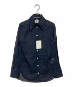 MADISON BLUEマディソンブルー）の古着「HIGH COLLAR MADAME SHIRT」｜ネイビー