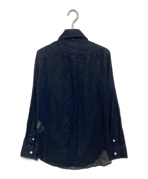 MADISON BLUE（マディソンブルー）MADISON BLUE (マディソンブルー) HIGH COLLAR MADAME SHIRT ネイビー サイズ:2の古着・服飾アイテム