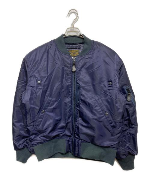 waiper（ワイパー）waiper (ワイパー) MA-1ジャケット ネイビー サイズ:Lの古着・服飾アイテム