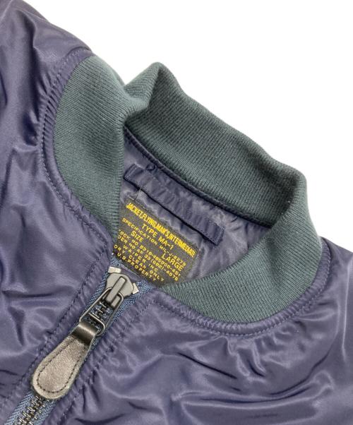 waiper（ワイパー）waiper (ワイパー) MA-1ジャケット ネイビー サイズ:Lの古着・服飾アイテム