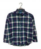 PENDLETONペンドルトン）の古着「フランネルシャツ」｜ネイビー×グリーン