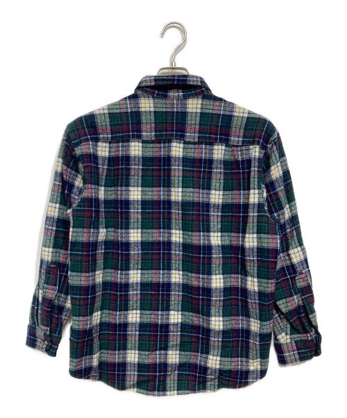 PENDLETON（ペンドルトン）PENDLETON (ペンドルトン) フランネルシャツ ネイビー×グリーン サイズ:Lの古着・服飾アイテム