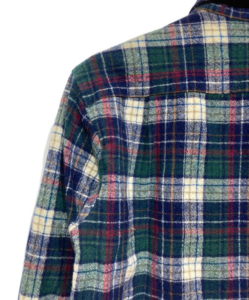 PENDLETON（ペンドルトン）PENDLETON (ペンドルトン) フランネルシャツ ネイビー×グリーン サイズ:Lの古着・服飾アイテム