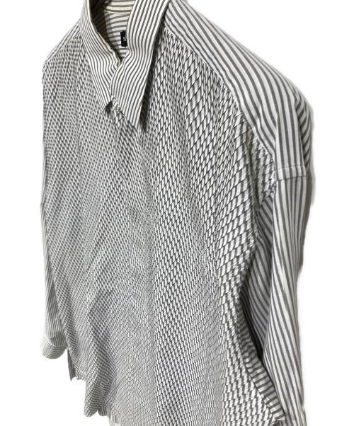 ISSEY MIYAKE MEN（イッセイミヤケメン）ISSEY MIYAKE MEN (イッセイミヤケメン) 比翼シャツ　ME26-FJ131 グレー サイズ:4の古着・服飾アイテム
