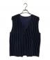 HOMME PLISSE ISSEY MIYAKE（オム プリッセ イッセイ ミヤケ）の古着「プリーツベスト　HP61JE143」｜ネイビー