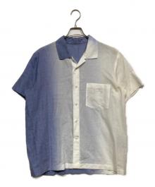 132 5. ISSEY MIYAKE（132 5. イッセイ ミヤケ）の古着「グラデーションリネン混シャツ　IL71FJ062」｜ブルー×ホワイト