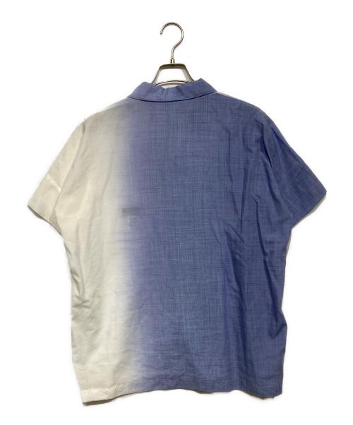 132 5. ISSEY MIYAKE（132 5. イッセイ ミヤケ）132 5. ISSEY MIYAKE (132 5. イッセイ ミヤケ) グラデーションリネン混シャツ　IL71FJ062 ブルー×ホワイト サイズ:3の古着・服飾アイテム