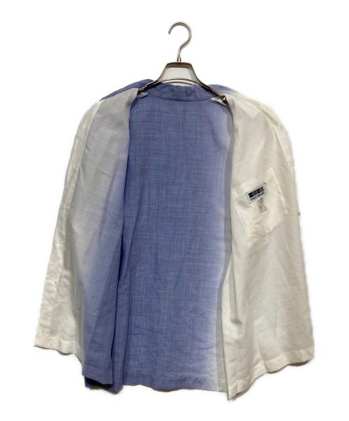 132 5. ISSEY MIYAKE（132 5. イッセイ ミヤケ）132 5. ISSEY MIYAKE (132 5. イッセイ ミヤケ) グラデーションリネン混シャツ　IL71FJ062 ブルー×ホワイト サイズ:3の古着・服飾アイテム