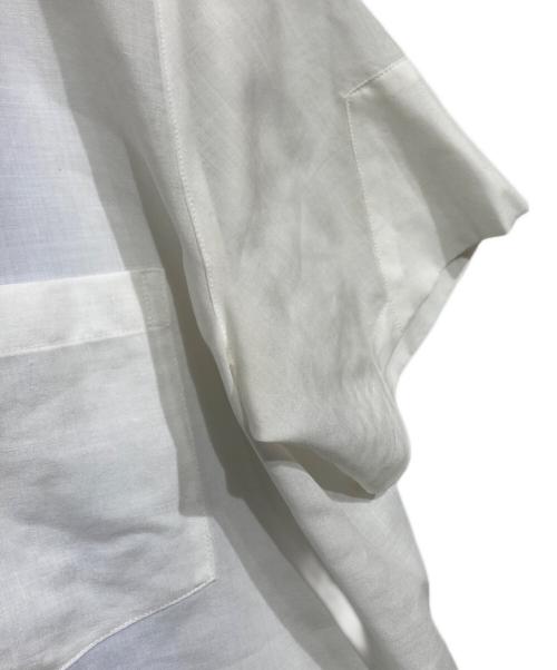 132 5. ISSEY MIYAKE（132 5. イッセイ ミヤケ）132 5. ISSEY MIYAKE (132 5. イッセイ ミヤケ) グラデーションリネン混シャツ　IL71FJ062 ブルー×ホワイト サイズ:3の古着・服飾アイテム